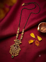 Polki Mangalsutra with Gold Finish